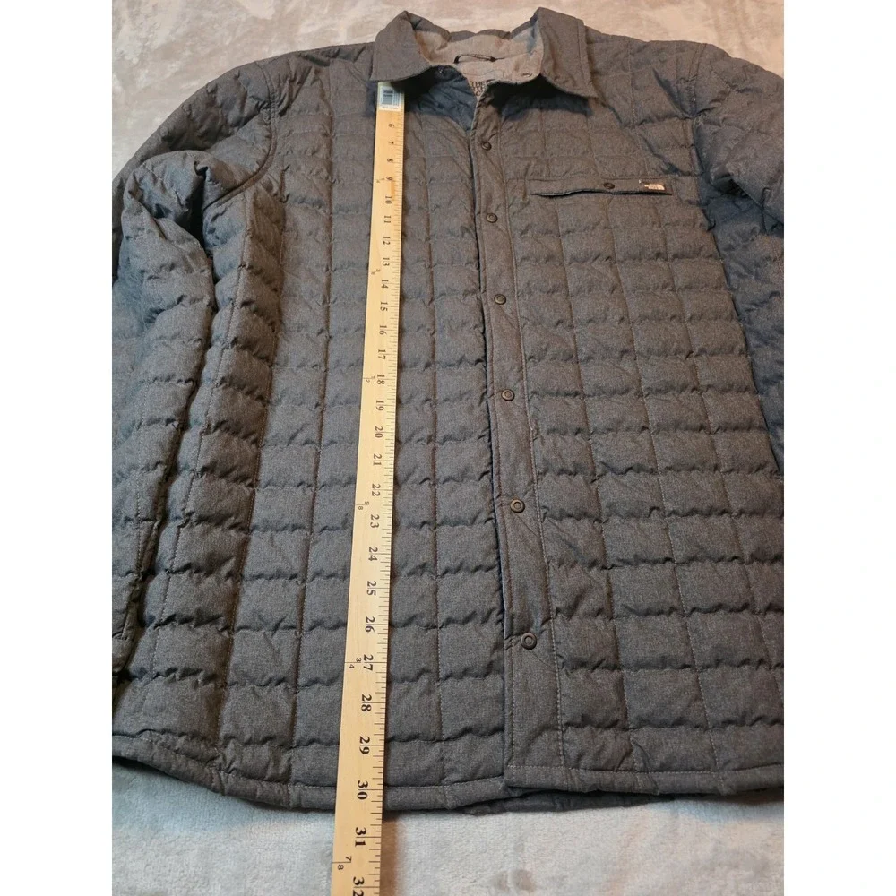 The North Face Men's Jacket Xl Gray ThermoBall Insulated Shirt Primaloft